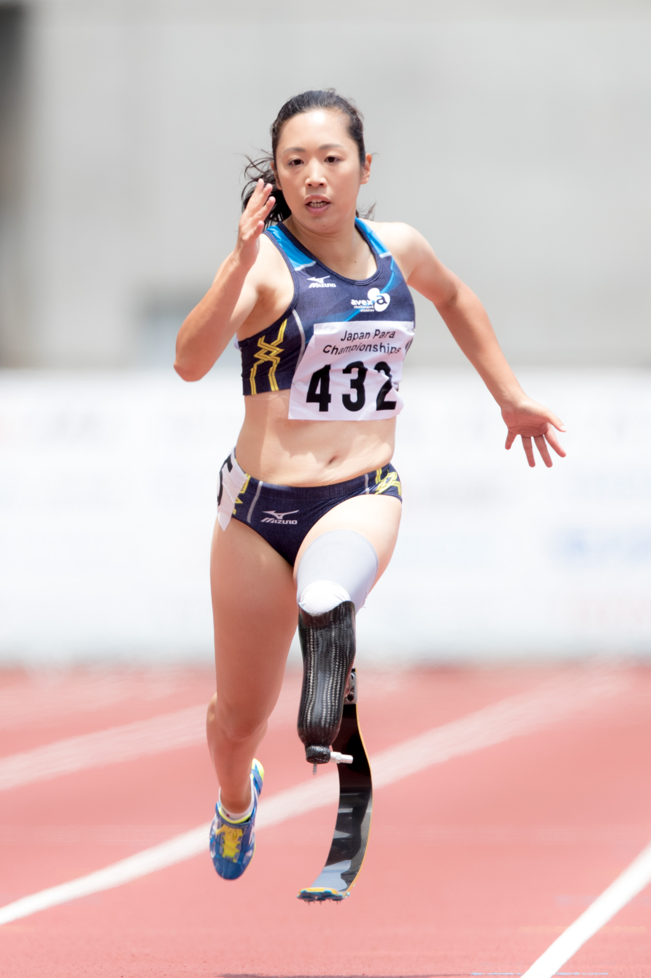 今年のパラ陸上日本選手権で2年ぶりの自己ベストを更新した高桑（撮影：越智貴雄）