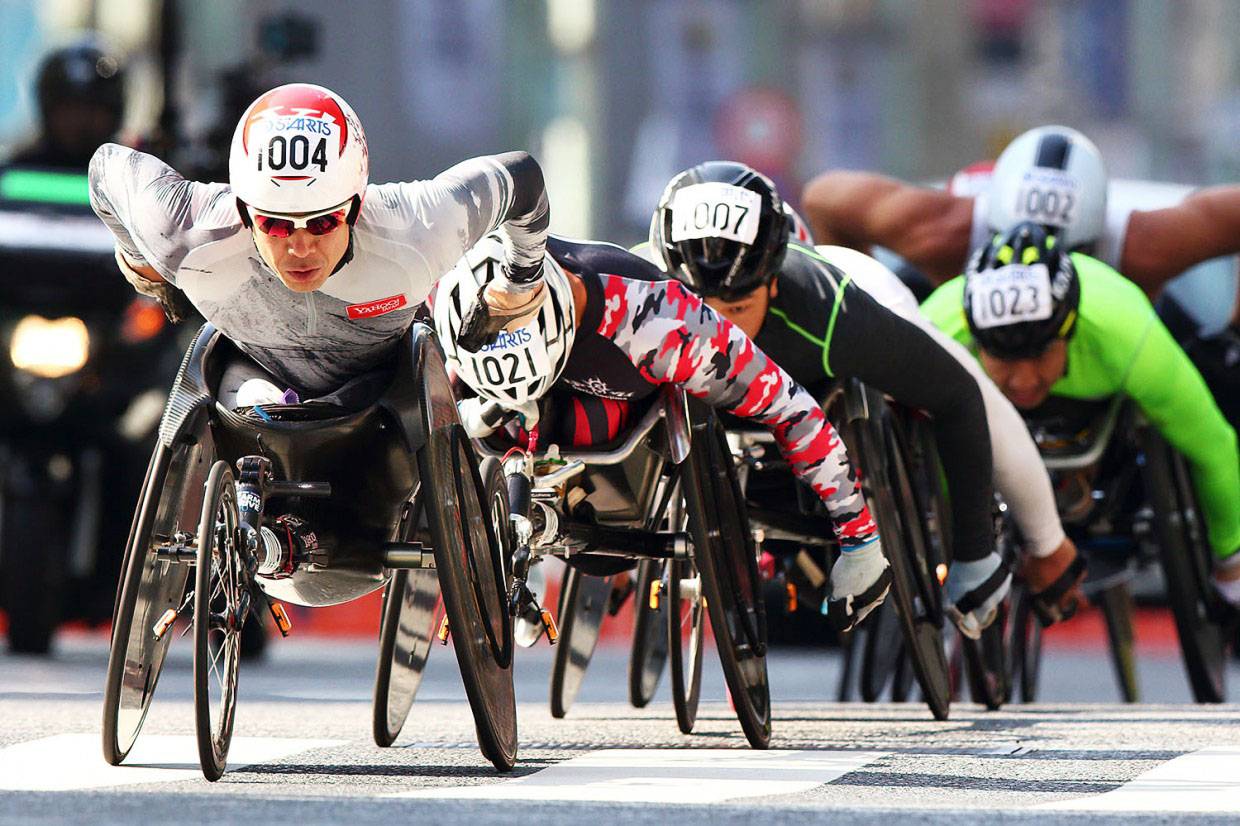 昨年大会、日本人トップでゴールしリオ切符を掴んだ洞ノ上（撮影：越智貴雄）