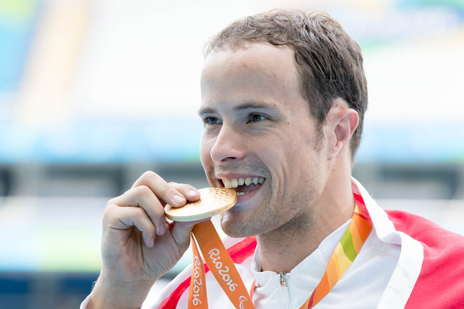 リオデジャネイロパラリンピックで2つの金メダルを獲得したマルセル・フグ（撮影：越智貴雄）